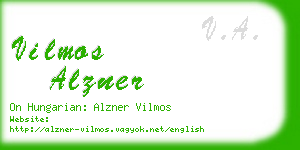 vilmos alzner business card